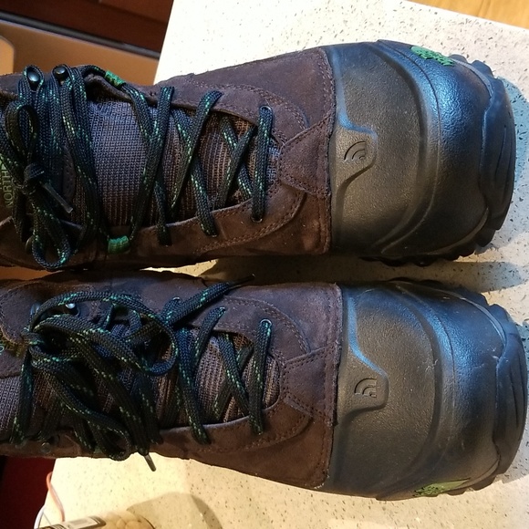 Northface Heat seekers brown/black leather/suede & rubber lace up boots EUC sz14 - Picture 7 of 8